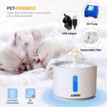 cat water fountain with led