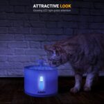cat water fountain with led