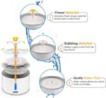 cat water fountain with led