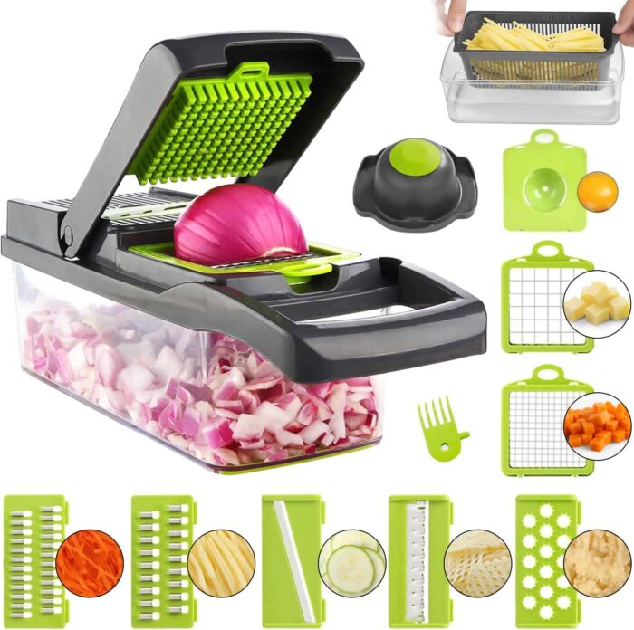 mandolin slicer,vegetable chopper, container,grater