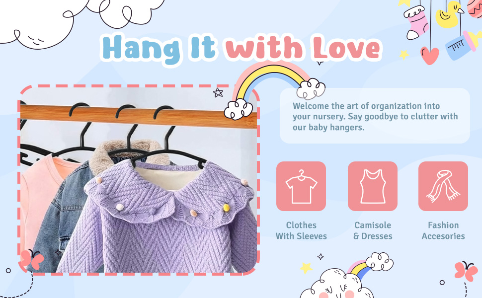 Cloths hanger for babies and toddlers