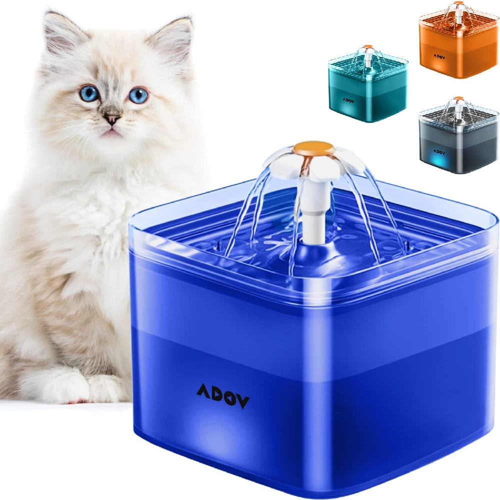 Wireless Cat Water Fountain FEELNEEDY , 4000mAh Battery Operated Ultra  Quiet Pet Water Dispenser