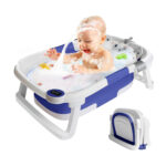 Portable Collapsible Baby Bath Tub with Thermometer