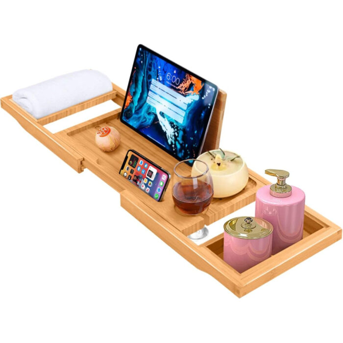 Adov bath caddy bamboo bath tray