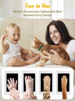 ADOV Baby Handprint and Footprint Kit with Safe Touch Inkless Pad for creating cherished keepsakes of babies and pets.