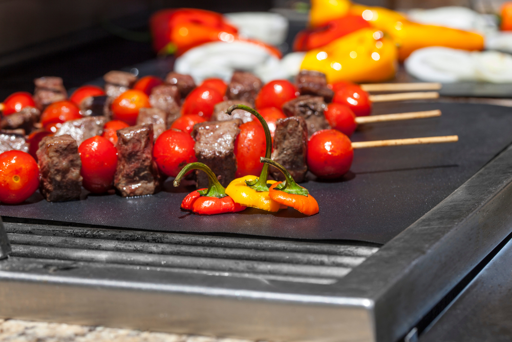 Peppers on the Grill Outside