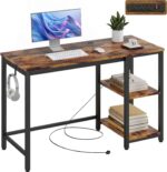 Rustic Desk with 2 Shelves