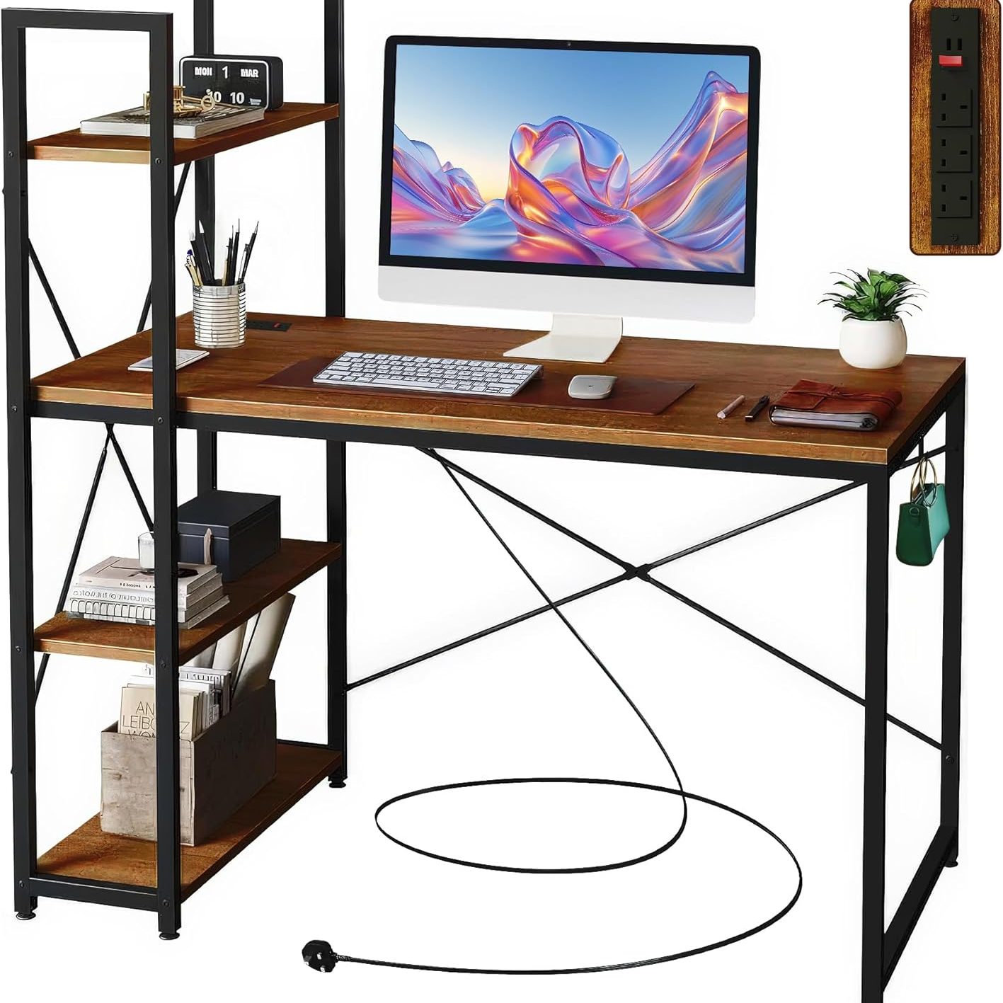 Rustic-Desk-with-4-Storage-