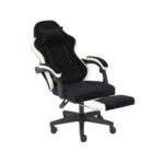 ADOV Black Gaming Chair with Footrest