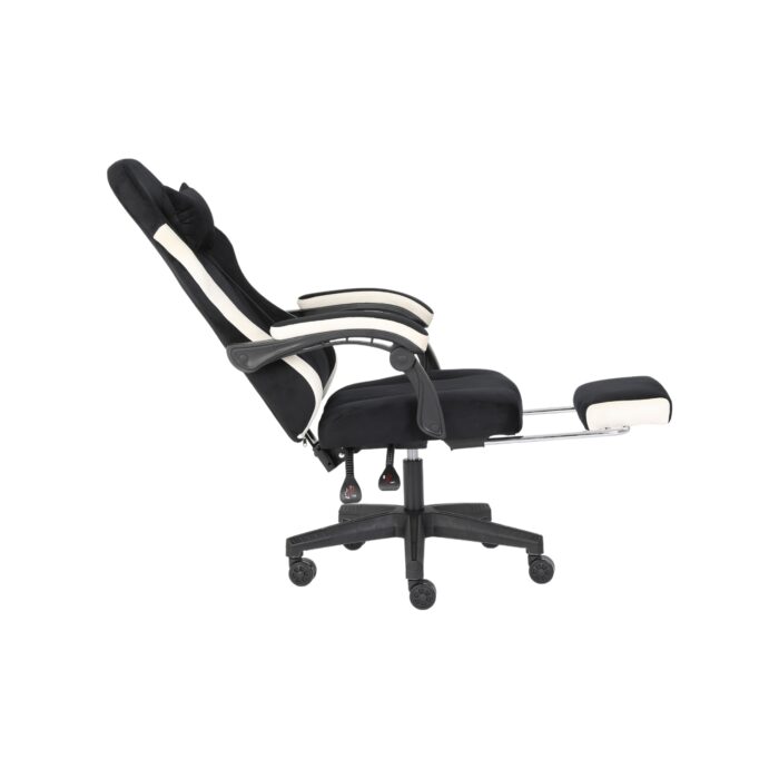 ADOV Black Gaming Chair with Footrest