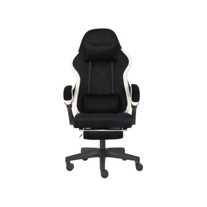 ADOV Black Gaming Chair with Footrest