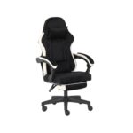 ADOV Black Gaming Chair with Footrest