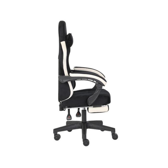 ADOV Black Gaming Chair with Footrest