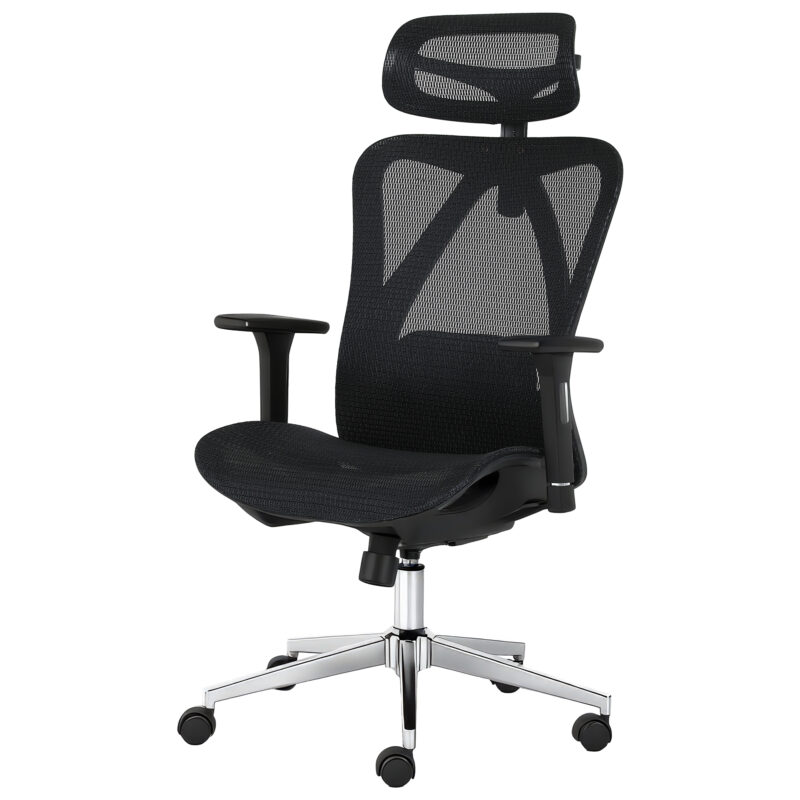 Ergonomic Office Chair with Headrest, 3D Armrest, 125° Rocking Swivel